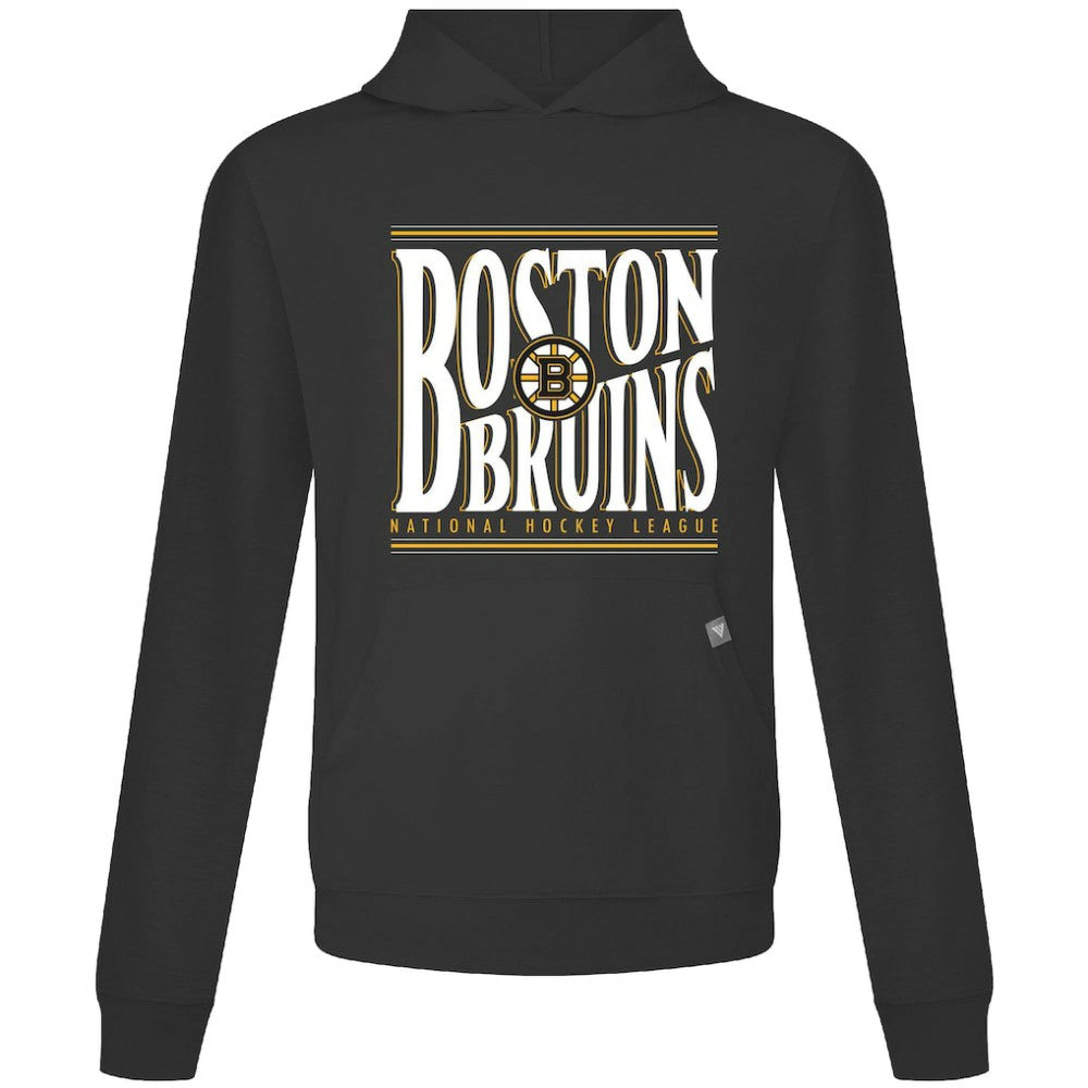 NHL Boston Bruins Levelwear Relay Powerhouse Pullover Hoodie - Black