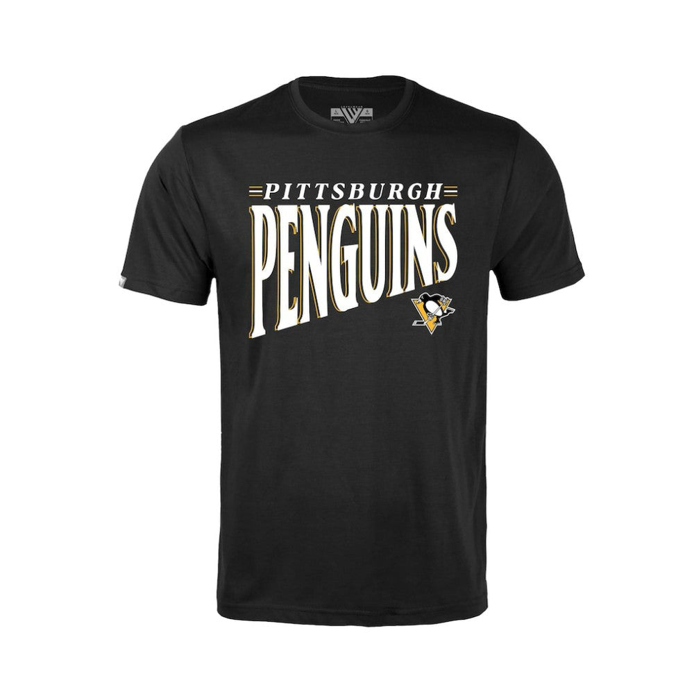 NHL Pittsburgh Penguins Levelwear Youth Little Richmond Tally T-Shirt - Black