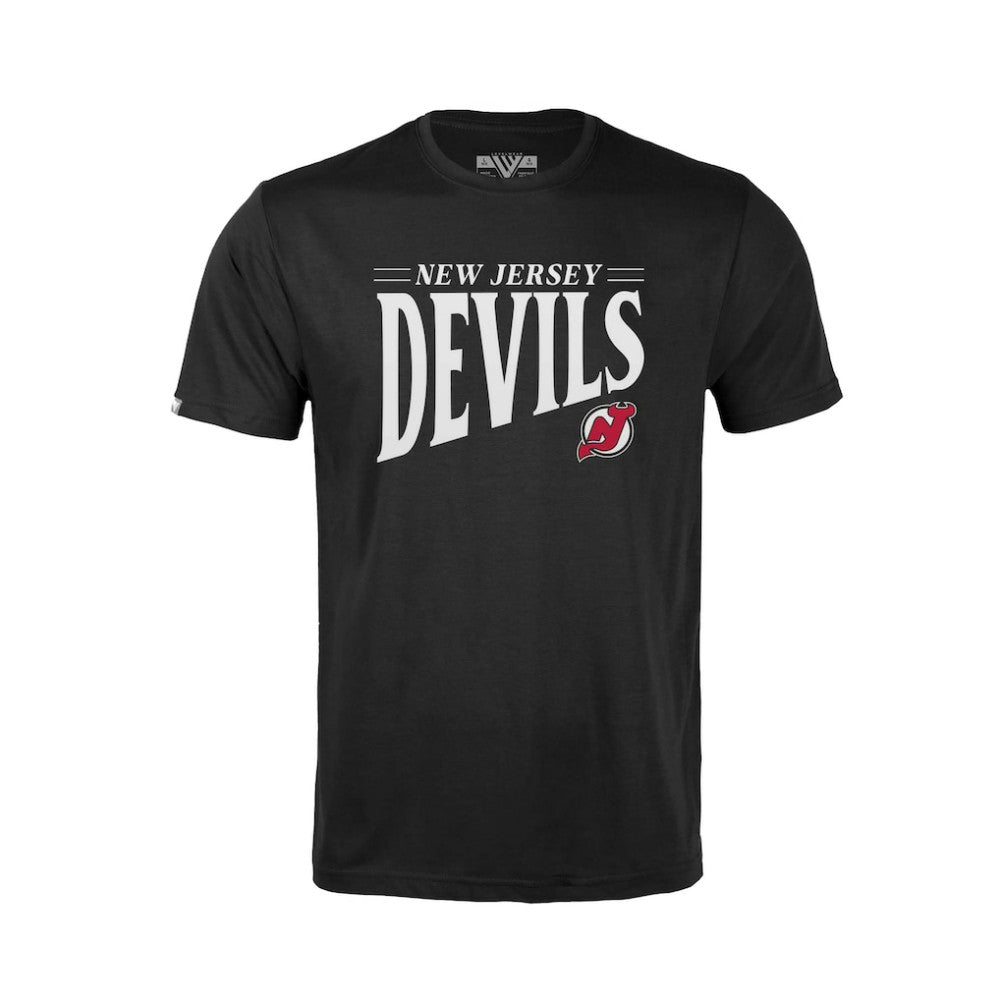 NHL New Jersey Devils Levelwear Youth Little Richmond Tally T-Shirt - Black