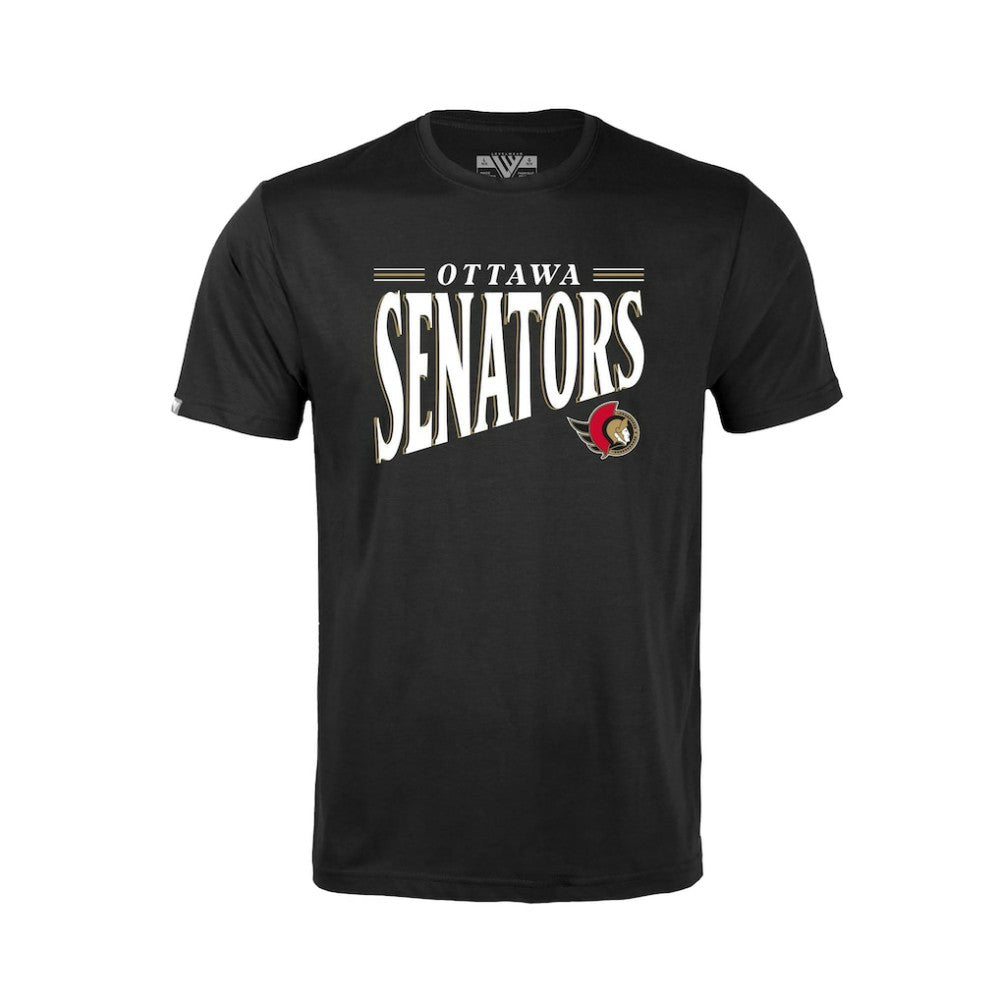NHL Ottawa Senators Levelwear Youth Little Richmond Tally T-Shirt - Black