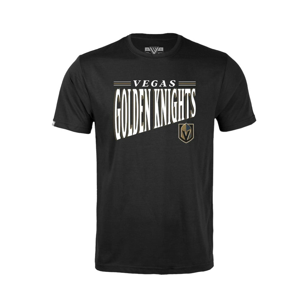 NHL Vegas Golden Knights Levelwear Youth Little Richmond Tally T-Shirt - Black