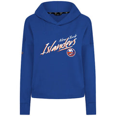 NHL New York Islanders Levelwear Women's Sweet Sizzle Tri-Blend Cropped Pullover Hoodie - Royal