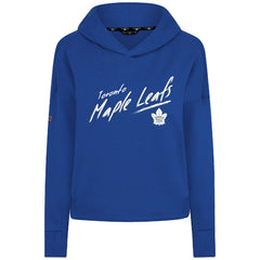 NHL Toronto Maple Leafs Levelwear Women's Sweet Sizzle Tri-Blend Cropped Pullover Hoodie - Royal