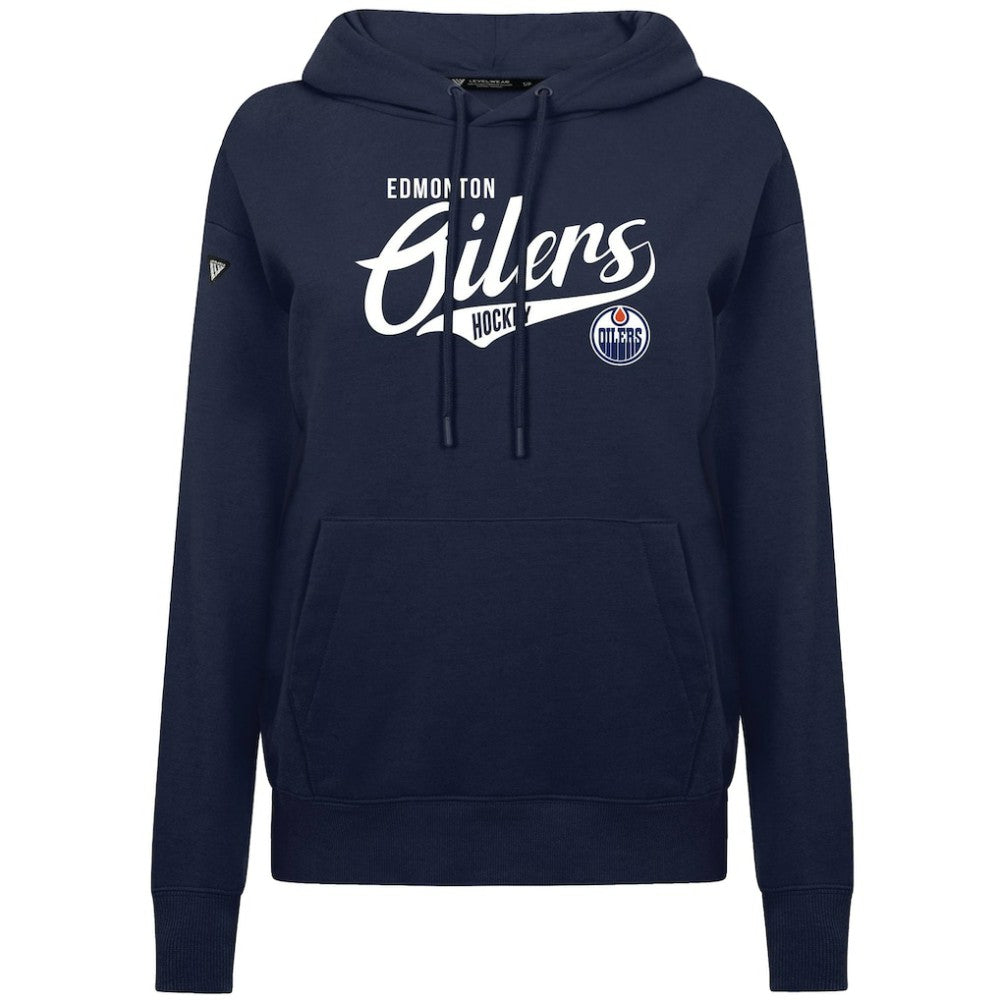 NHL Edmonton Oilers Levelwear Women's Adorn Glide Pullover Hoodie - Navy