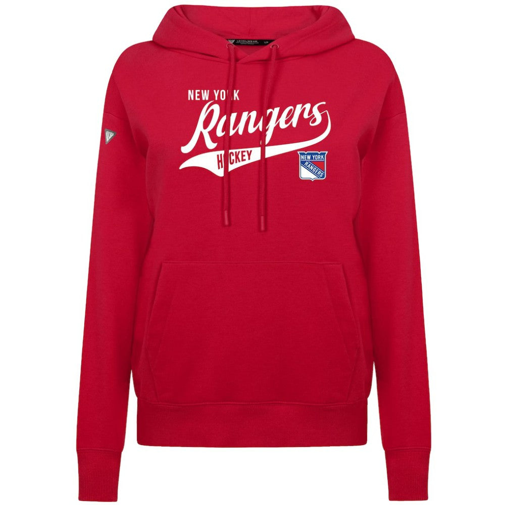 NHL New York Rangers Levelwear Women's Adorn Glide Pullover Hoodie - Red