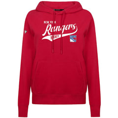 NHL New York Rangers Levelwear Women's Adorn Glide Pullover Hoodie - Red