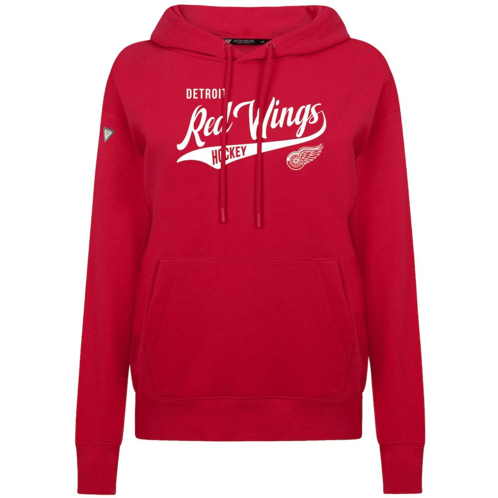 NHL Detroit Red Wings Levelwear Women's Adorn Glide Pullover Hoodie - Red