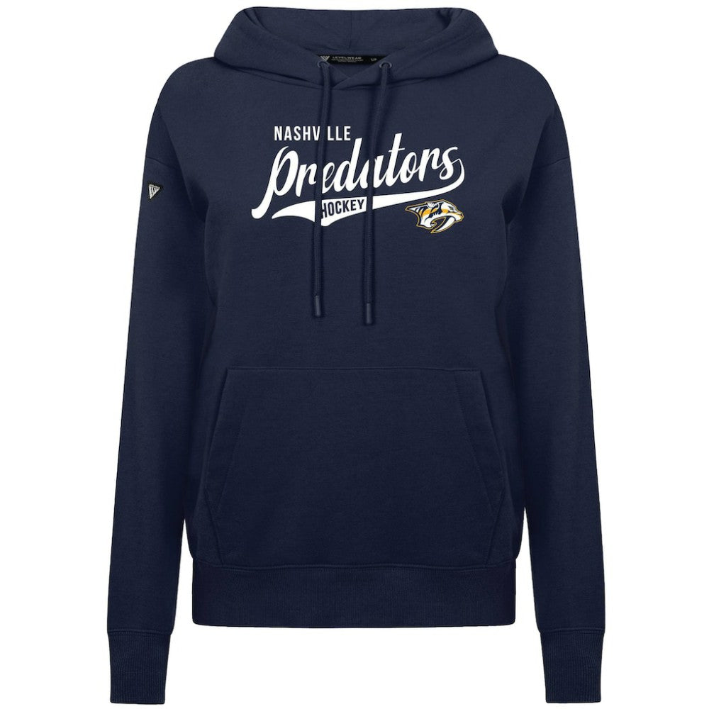 NHL Nashville Predators Levelwear Women's Adorn Glide Pullover Hoodie - Navy