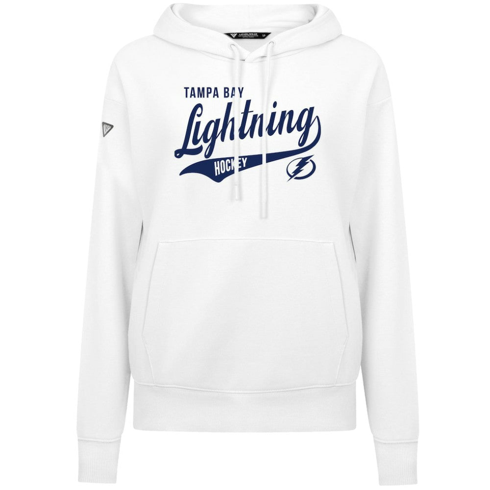 NHL Tampa Bay Lightning Levelwear Women's Adorn Glide Pullover Hoodie - White