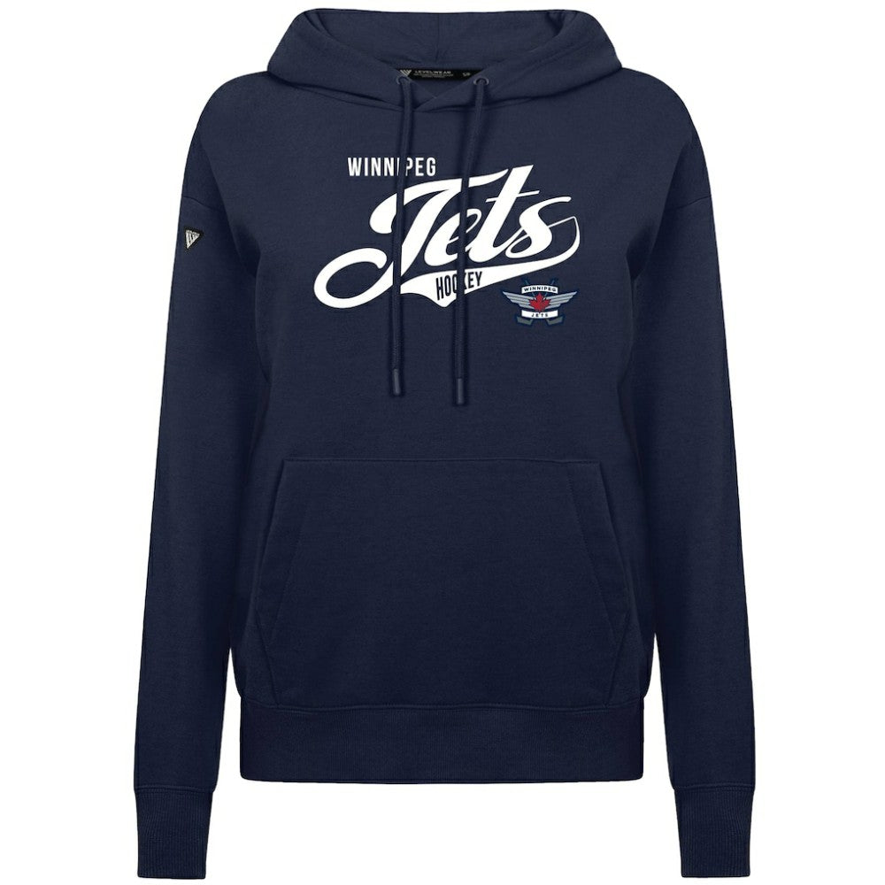 NHL Winnipeg Jets Levelwear Women's Adorn Glide Pullover Hoodie - Navy