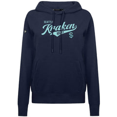 NHL Seattle Kraken Levelwear Women's Adorn Glide Pullover Hoodie - Deep Sea Blue