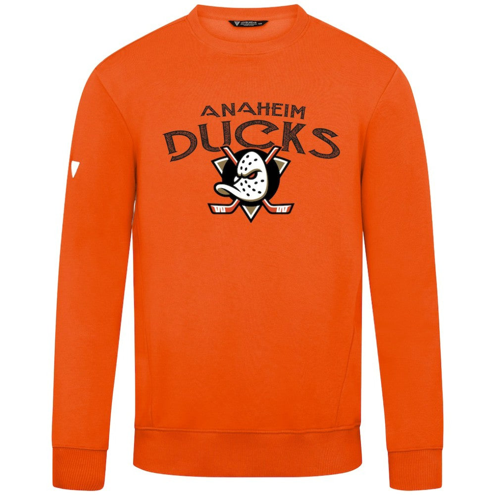 NHL Anaheim Ducks Levelwear Zane Mission Sweatshirt - Orange