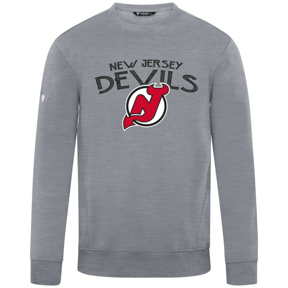 NHL New Jersey Devils Levelwear Zane Mission Sweatshirt - Gray