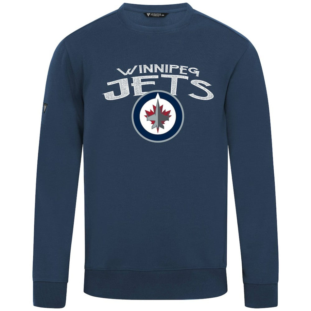 NHL Winnipeg Jets Levelwear Zane Mission Sweatshirt - Navy
