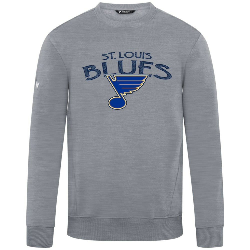 NHL St. Louis Blues Levelwear Zane Mission Sweatshirt - Gray