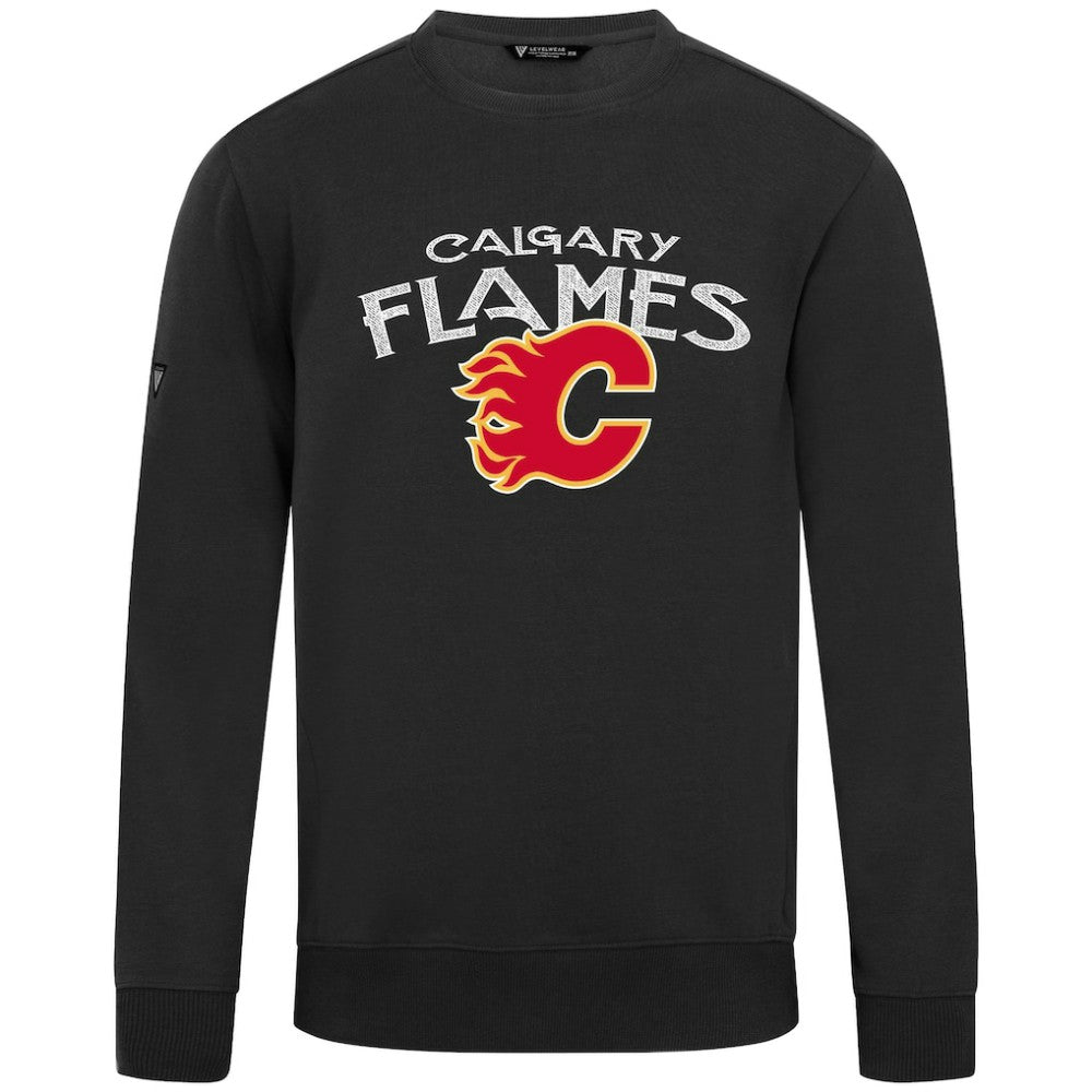 NHL Calgary Flames Levelwear Zane Mission Sweatshirt - Black