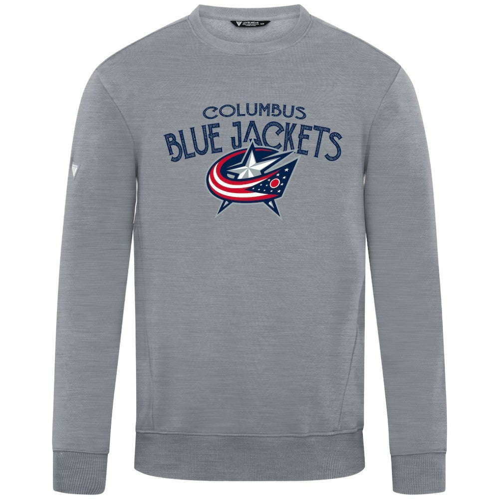 NHL Columbus Blue Jackets Levelwear Zane Mission Sweatshirt - Gray