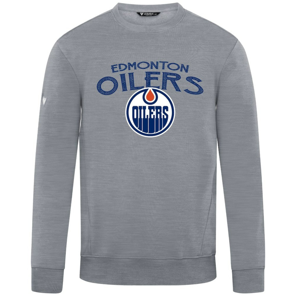 NHL Edmonton Oilers Levelwear Zane Mission Sweatshirt - Gray