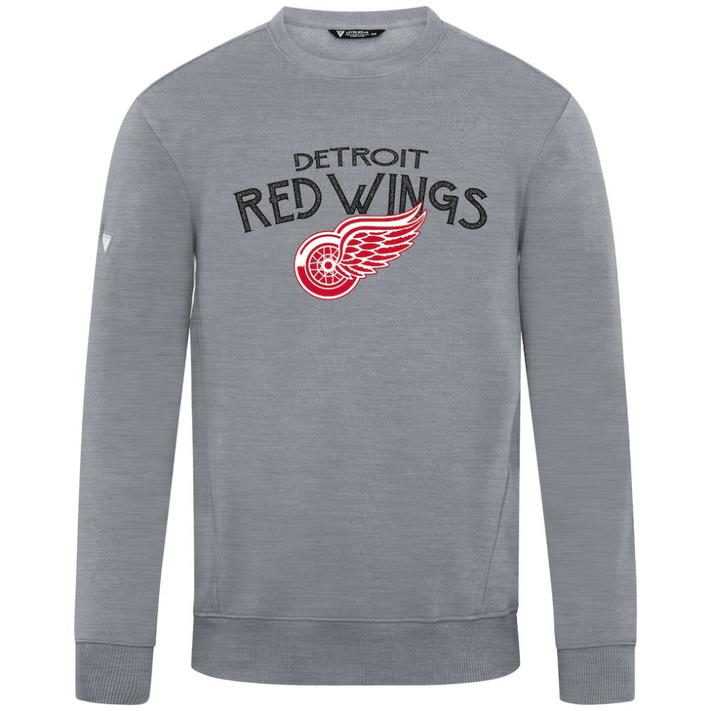NHL Detroit Red Wings Levelwear Zane Mission Sweatshirt - Gray