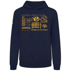 NHL Nashville Predators Levelwear Podium Campaign Pullover Hoodie - Navy
