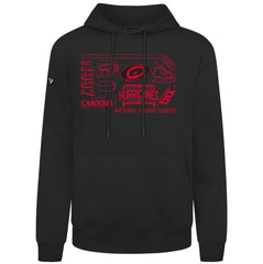 NHL Carolina Hurricanes Levelwear Podium Campaign Pullover Hoodie - Black