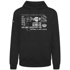 NHL Los Angeles Kings Levelwear Podium Campaign Pullover Hoodie - Black