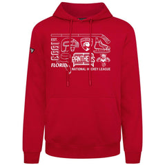 NHL Florida Panthers Levelwear Podium Campaign Pullover Hoodie - Red