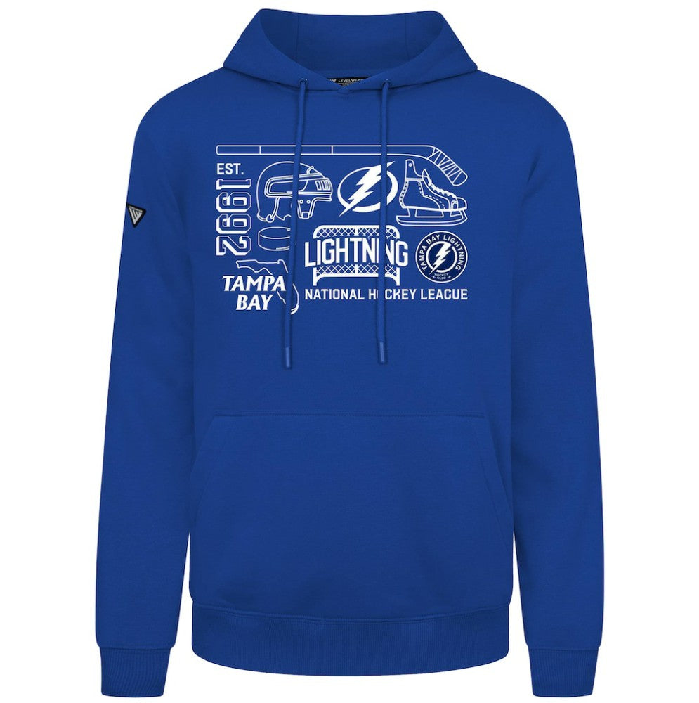 NHL Tampa Bay Lightning Levelwear Podium Campaign Pullover Hoodie - Royal