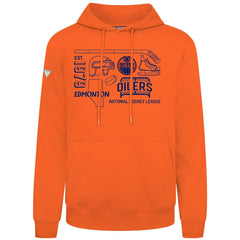NHL Edmonton Oilers Levelwear Podium Campaign Pullover Hoodie - Orange