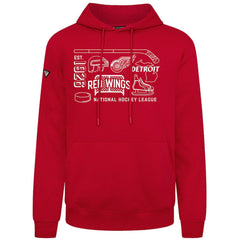NHL Detroit Red Wings Levelwear Podium Campaign Pullover Hoodie - Red