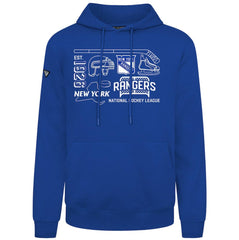 NHL New York Rangers Levelwear Podium Campaign Pullover Hoodie - Royal