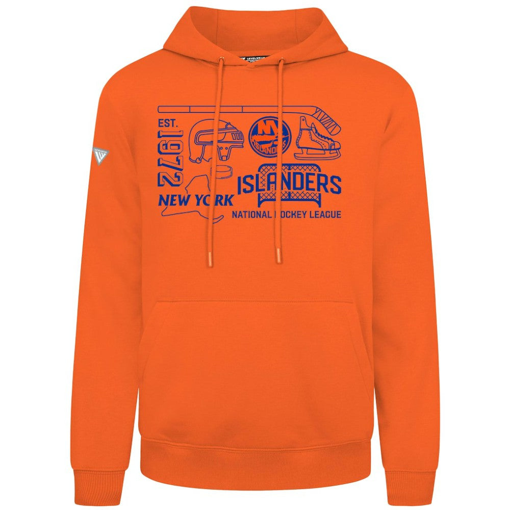 NHL New York Islanders Levelwear Podium Campaign Pullover Hoodie - Orange
