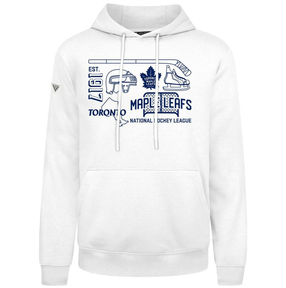 NHL Toronto Maple Leafs Levelwear Podium Campaign Pullover Hoodie - White