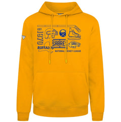 NHL Buffalo Sabres Levelwear Podium Campaign Pullover Hoodie - Gold