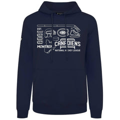 NHL Montreal Canadiens Levelwear Podium Campaign Pullover Hoodie - Navy