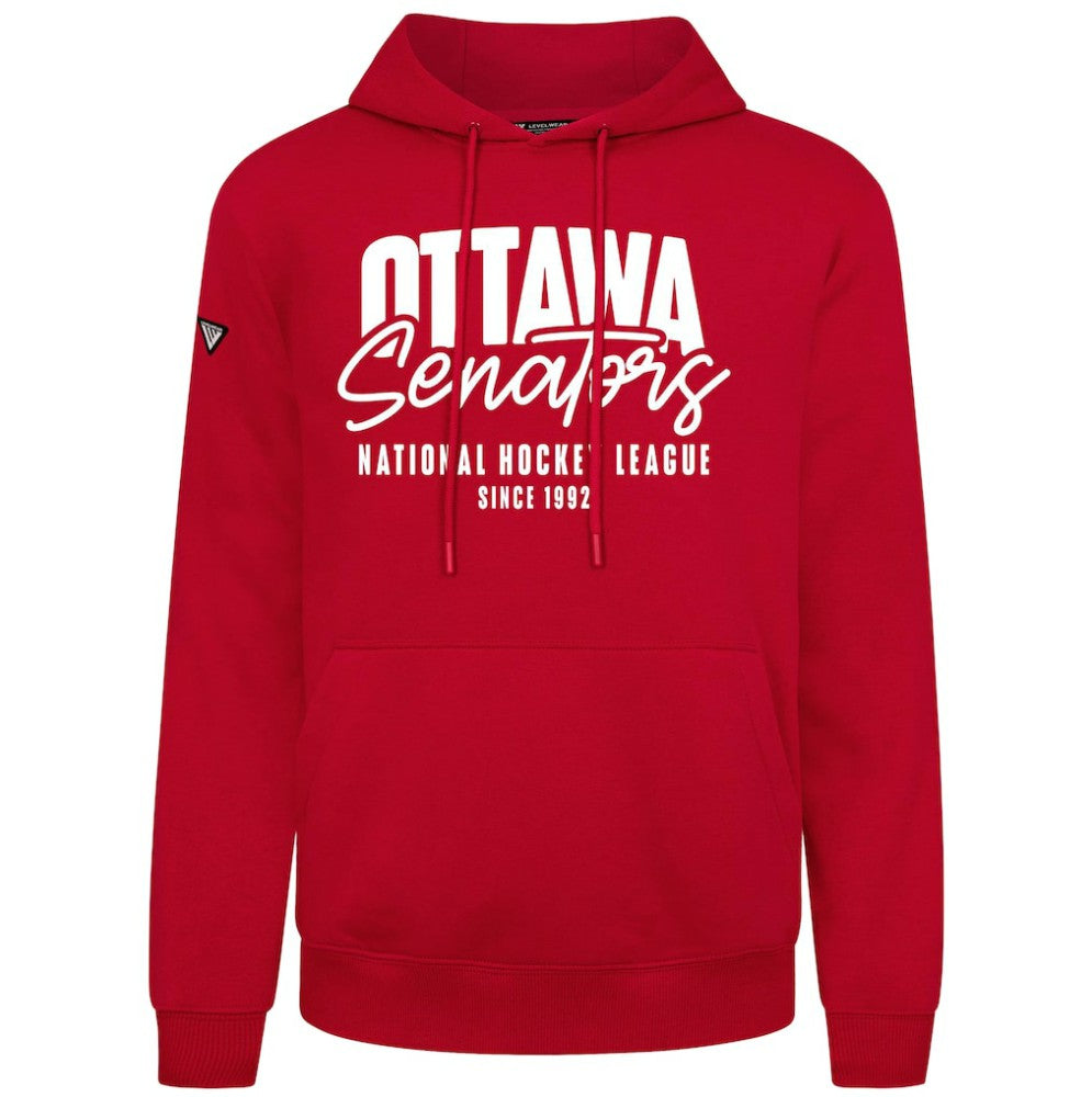 NHL Ottawa Senators Levelwear Podium Response Pullover Hoodie - Red