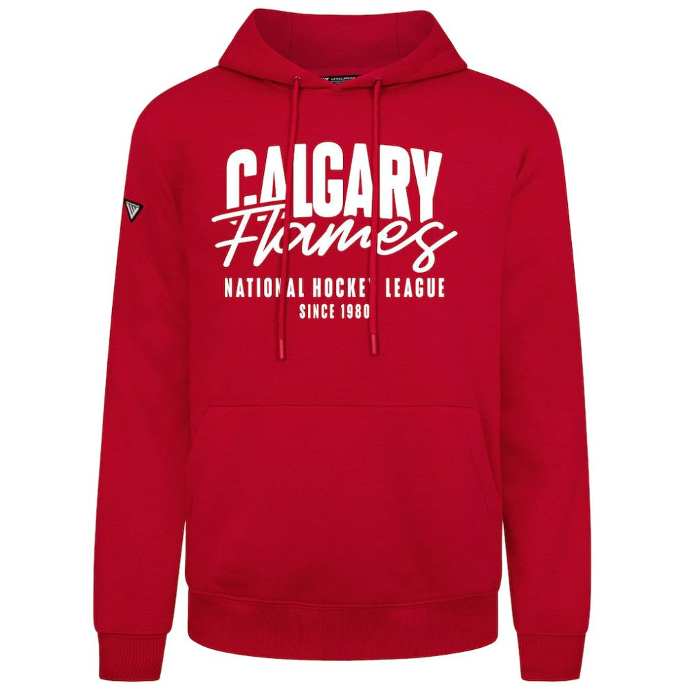 NHL Calgary Flames Levelwear Podium Response Pullover Hoodie - Red