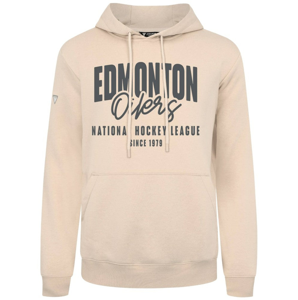 NHL Edmonton Oilers Levelwear Podium Response Pullover Hoodie - Khaki
