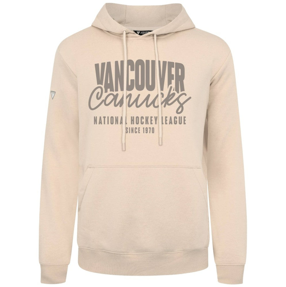 NHL Vancouver Canucks Levelwear Podium Response Pullover Hoodie - Khaki