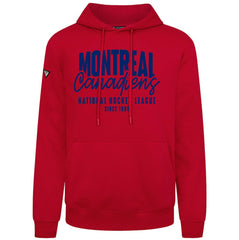 NHL Montreal Canadiens Levelwear Podium Response Pullover Hoodie - Red