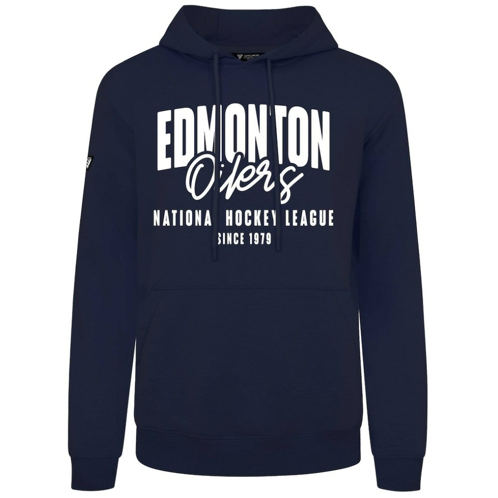 NHL Edmonton Oilers Levelwear Podium Response Pullover Hoodie - Navy
