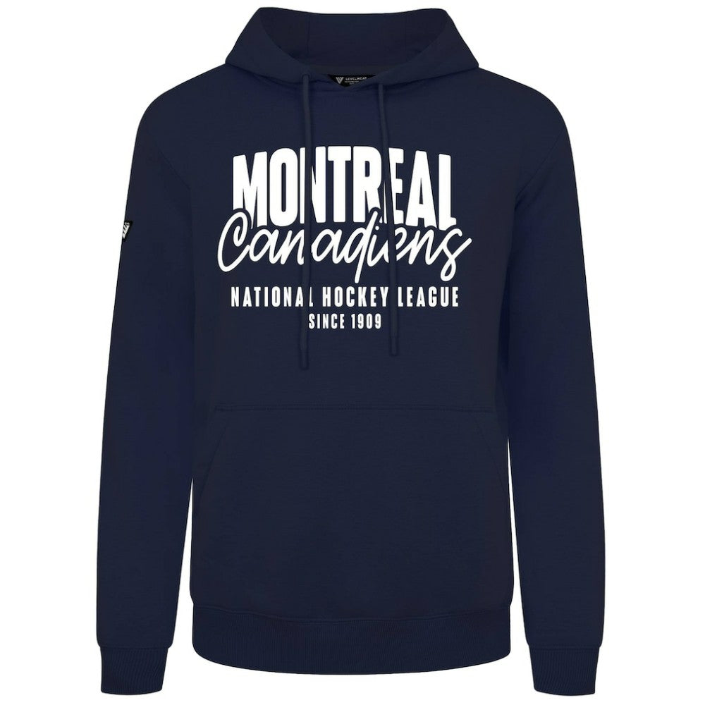 NHL Montreal Canadiens Levelwear Podium Response Pullover Hoodie - Navy