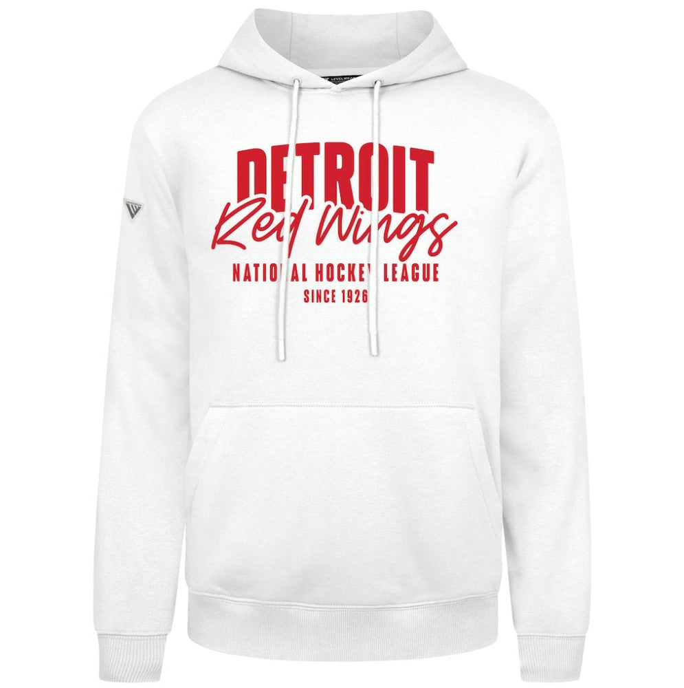 NHL Detroit Red Wings Levelwear Podium Response Pullover Hoodie - White