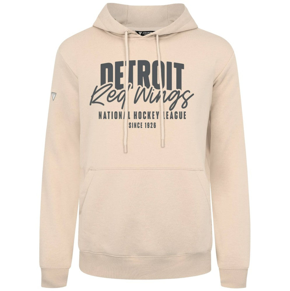 NHL Detroit Red Wings Levelwear Podium Response Pullover Hoodie - Khaki