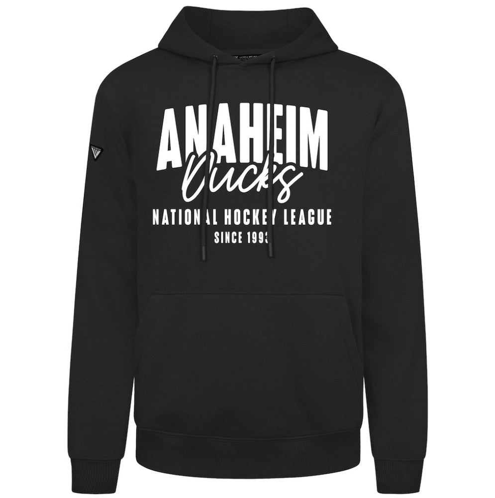 NHL Anaheim Ducks Levelwear Podium Response Pullover Hoodie - Black