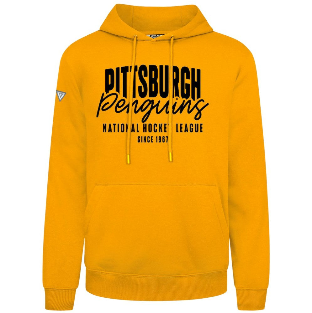 NHL Pittsburgh Penguins Levelwear Podium Response Pullover Hoodie - Gold