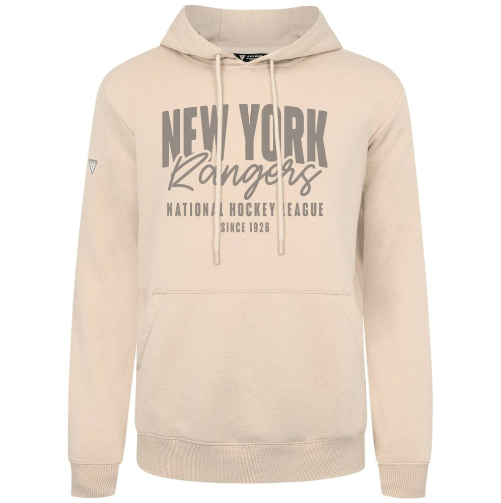 NHL New York Rangers Levelwear Podium Response Pullover Hoodie - Khaki