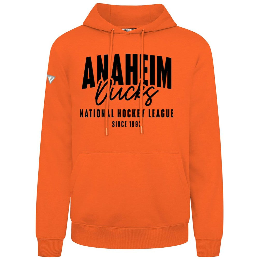 NHL Anaheim Ducks Levelwear Podium Response Pullover Hoodie - Orange