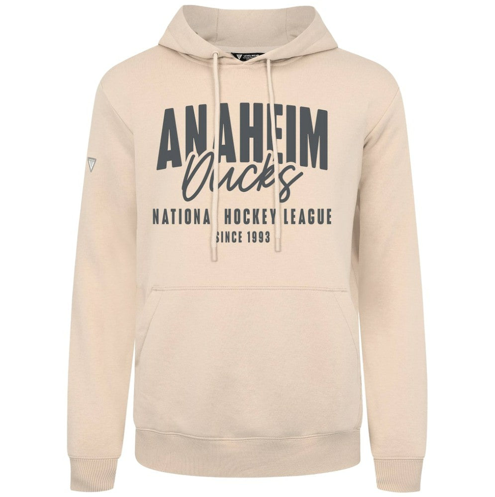 NHL Anaheim Ducks Levelwear Podium Response Pullover Hoodie - Khaki