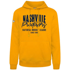 NHL Nashville Predators Levelwear Podium Response Pullover Hoodie - Gold
